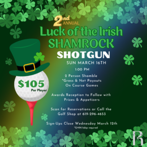 St Patricks Holiday Shotgun Golf Tournament